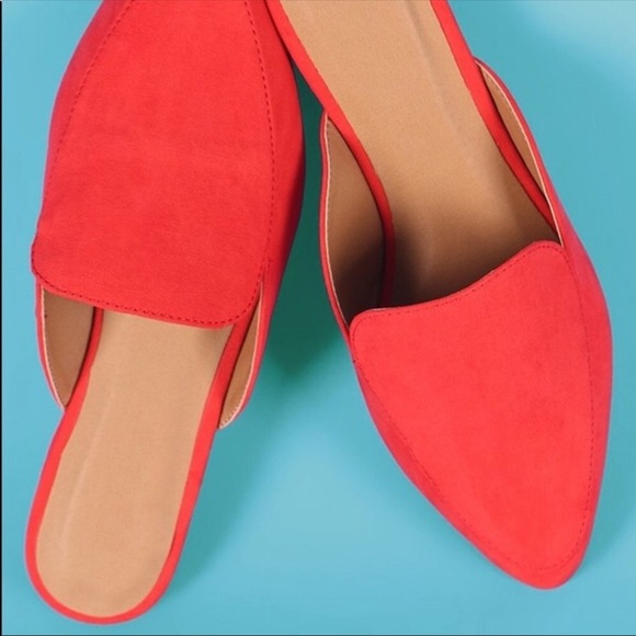 Jess Women’s Blood Orange Slide In Mules Loafers - Picture 3 of 7